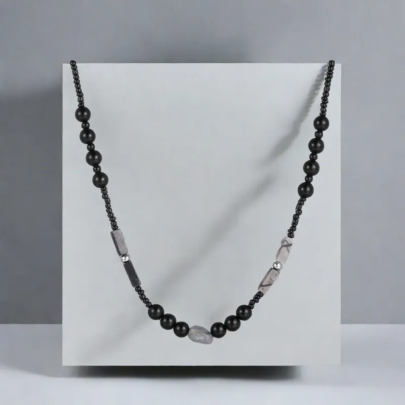 QIANFANGDAHUANGYE Resin Necklaces Men's-4