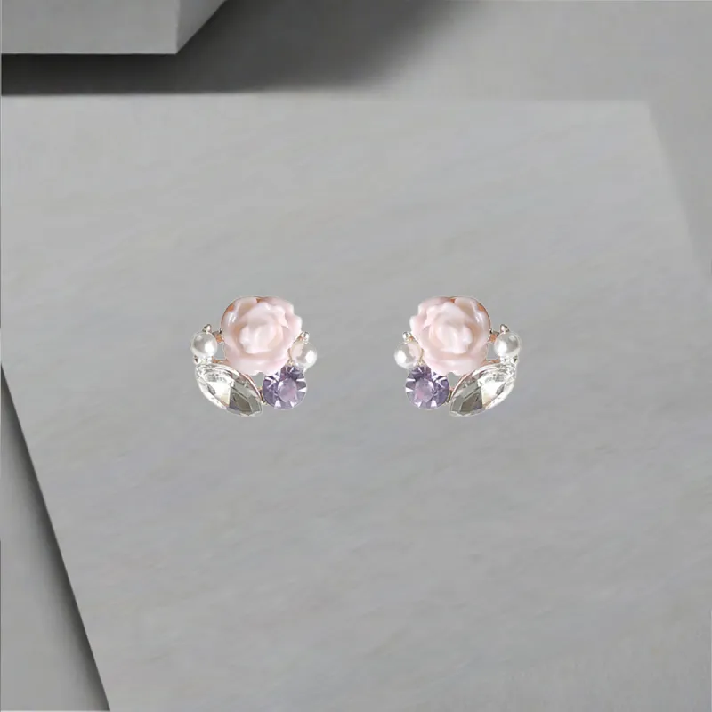 QIANFANGDAHUANGYE S925 Silver Stud Earrings Women's-5