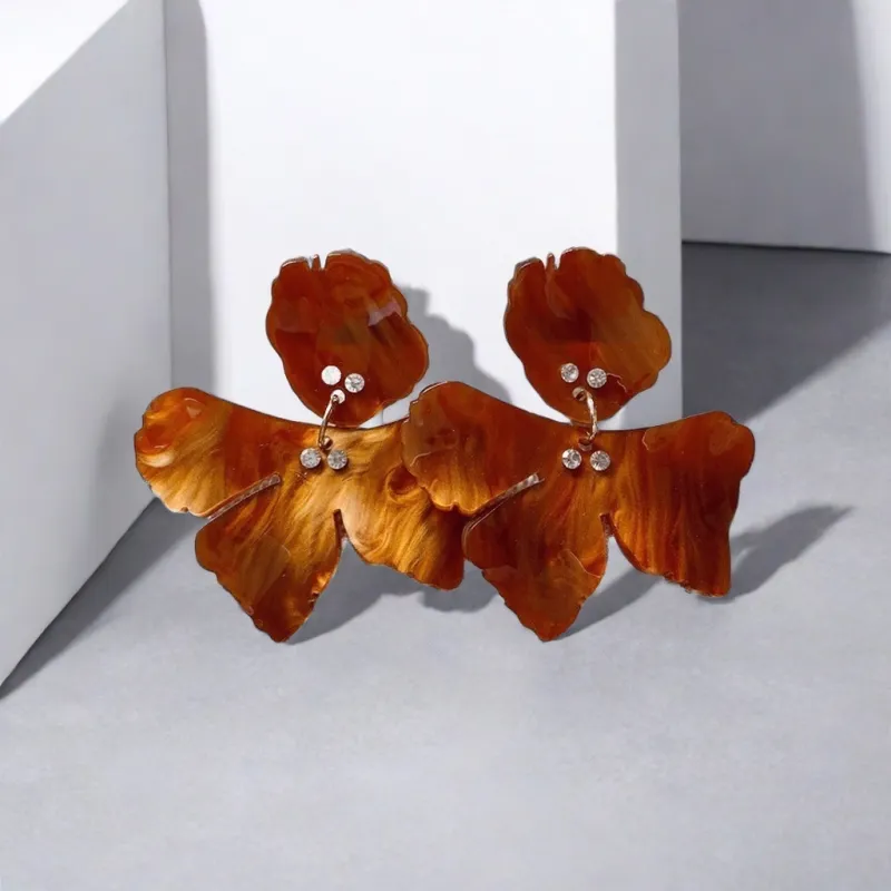 QIANFANGDAHUANGYE Alloy/Resin Earrings Women's-5
