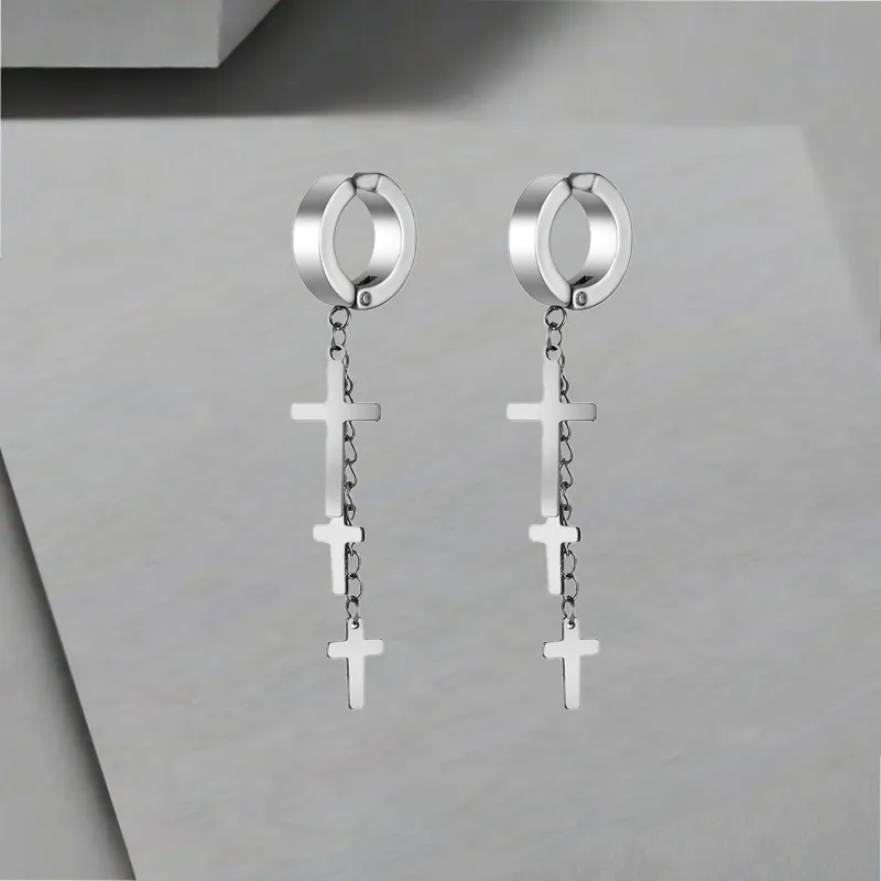 QIANFANGDAHUANGYE Alloy Clip On Earrings Unisex-10