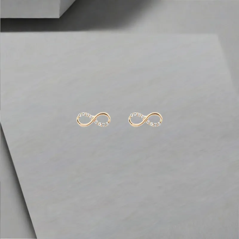 QIANFANGDAHUANGYE Zircon Stud Earrings Women's-2