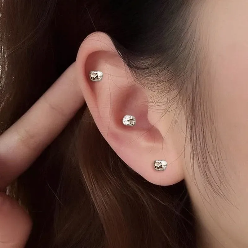 QIANFANGDAHUANGYE Alloy Stud Earrings Unisex-1