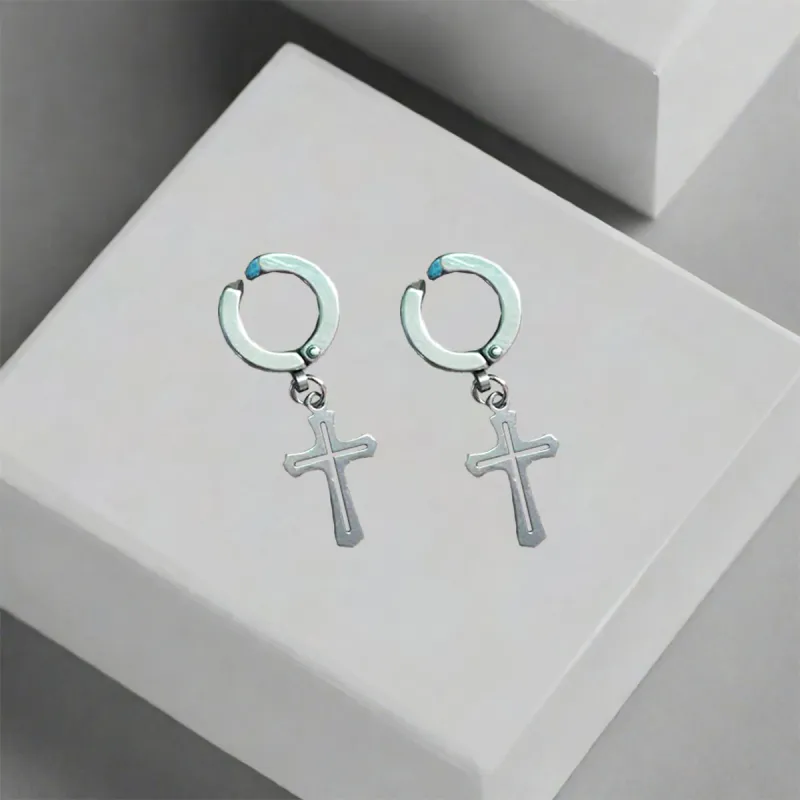QIANFANGDAHUANGYE Alloy Clip-On Earrings Unisex-4
