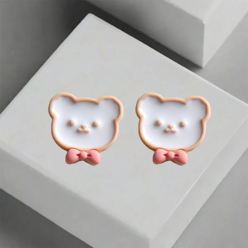 QIANFANGDAHUANGYE Oil Drip Stud Earrings Women's-4