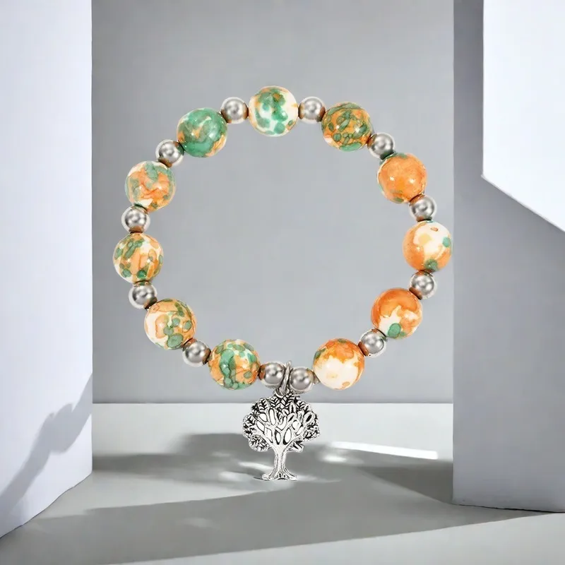 QIANFANGDAHUANGYE Resin Bracelets Unisex-4