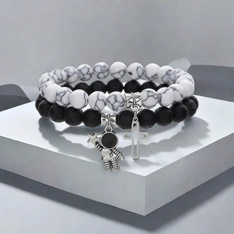 QIANFANGDAHUANGYE Alloy Bracelets Unisex-4