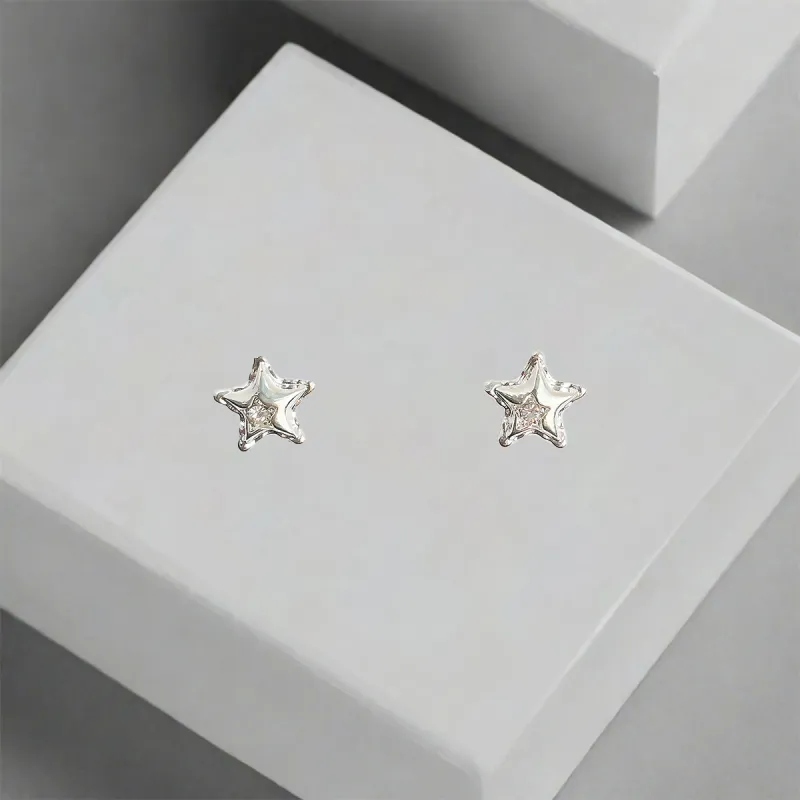 QIANFANGDAHUANGYE Alloy Stud Earrings Unisex-3