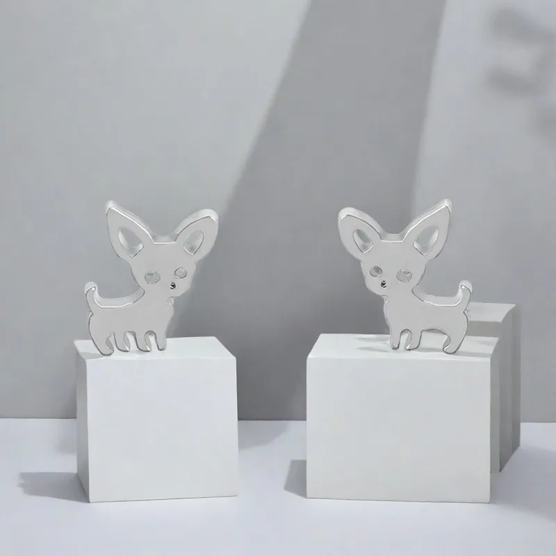 QIANFANGDAHUANGYE S925 Silver Stud Earrings Women's-2