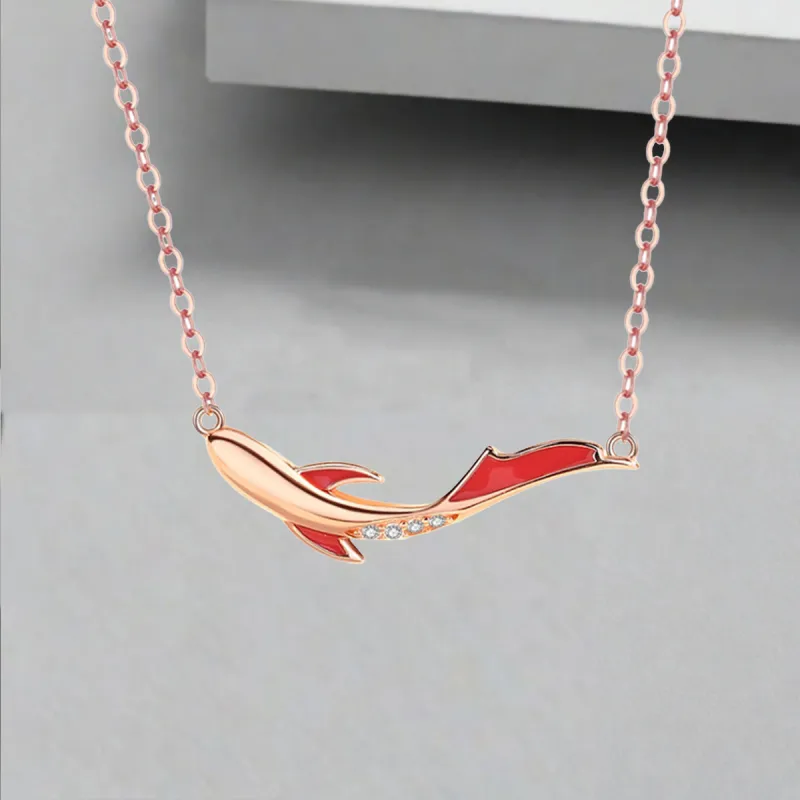 QIANFANGDAHUANGYE Zircon Necklaces Women's-4