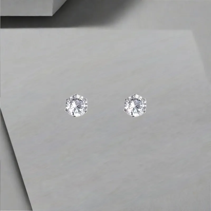 QIANFANGDAHUANGYE Zircon Clip On Earrings Unisex-2