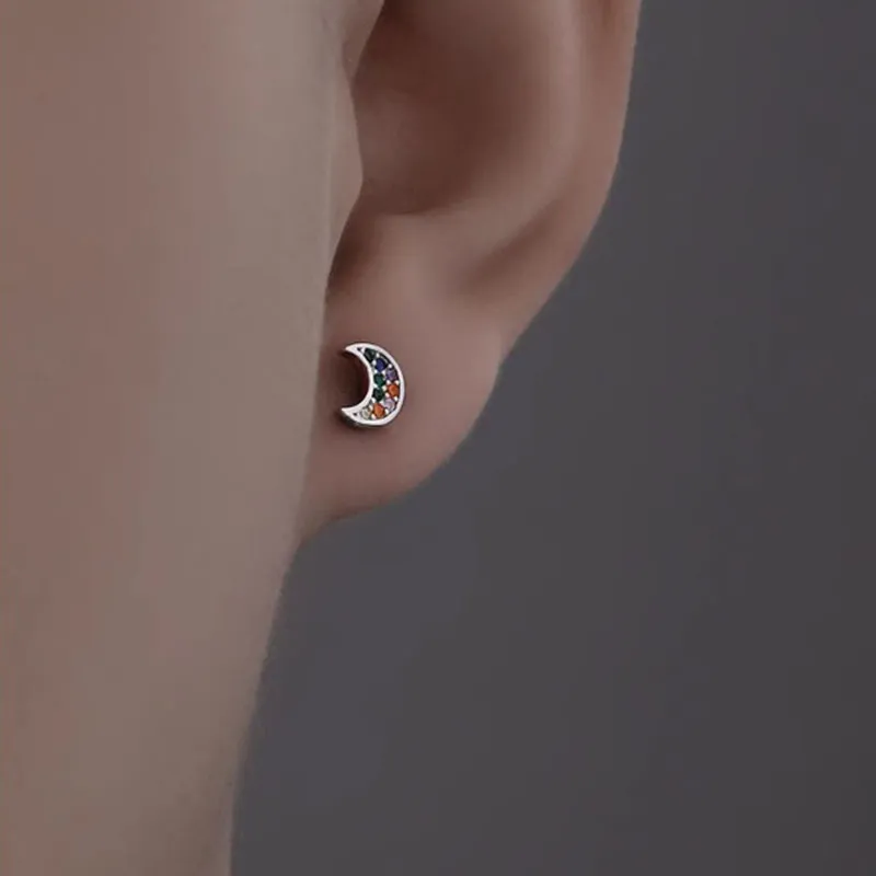 QIANFANGDAHUANGYE Alloy Stud Earrings Unisex-1
