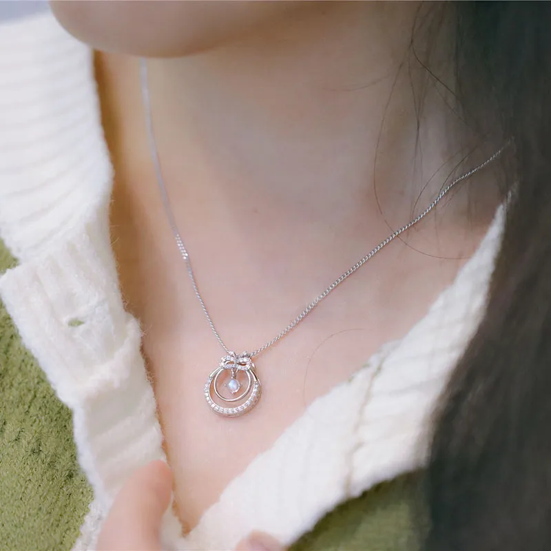 QIANFANGDAHUANGYE Zircon Necklaces Women's-1