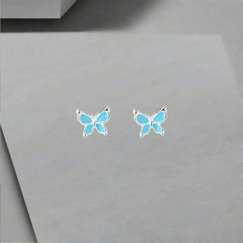 QIANFANGDAHUANGYE Oil Drip Stud Earrings Women's-2
