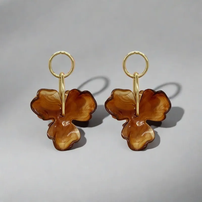 QIANFANGDAHUANGYE Acrylic Earrings Women's-3