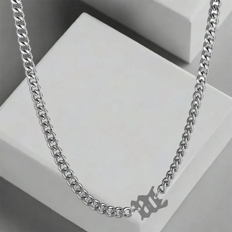 QIANFANGDAHUANGYE Titanium Steel Necklaces Men's-3