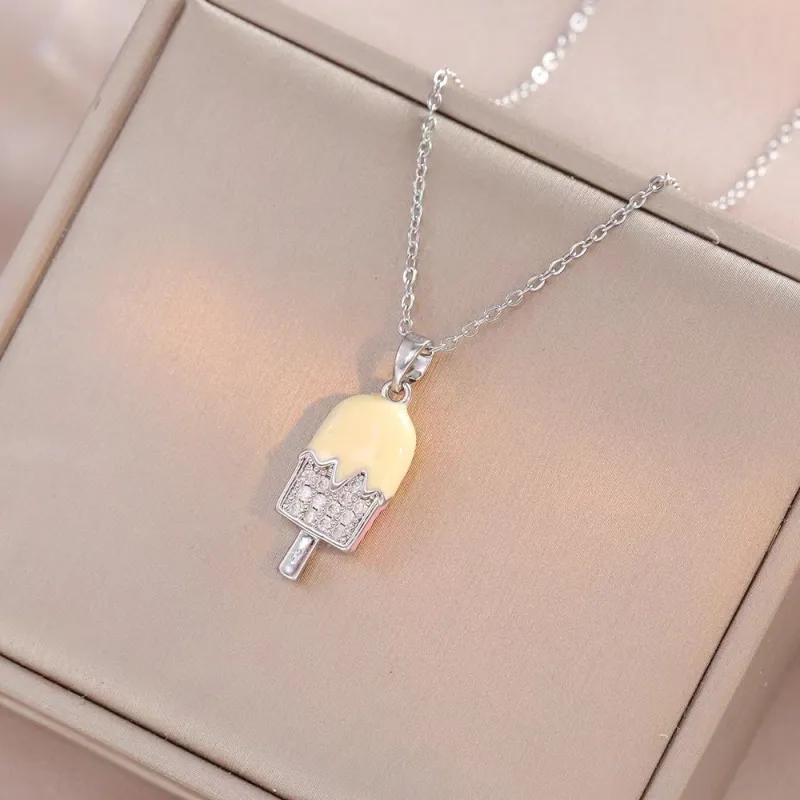 QIANFANGDAHUANGYE Zircon Necklaces Women's-5