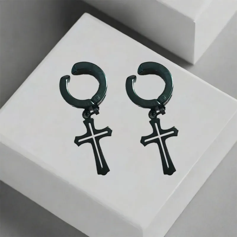 QIANFANGDAHUANGYE Alloy Clip-On Earrings Unisex-4