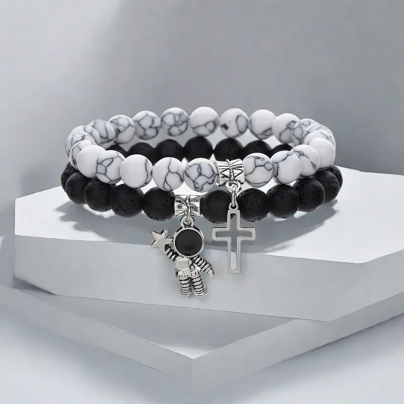 QIANFANGDAHUANGYE Alloy Bracelets Unisex-5