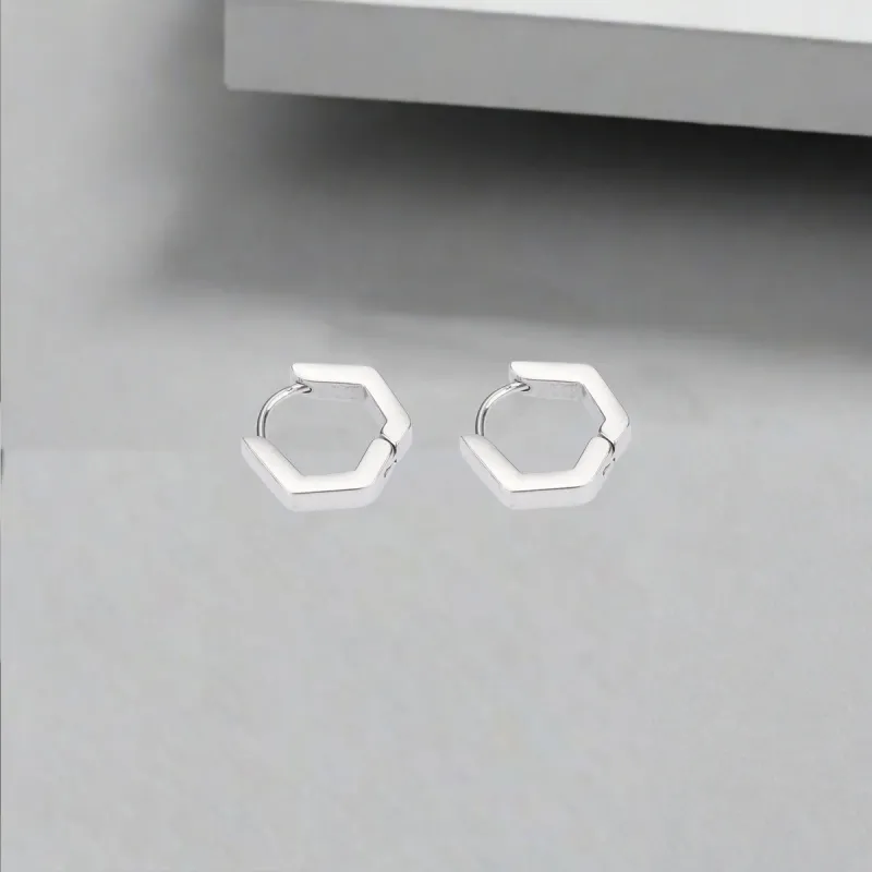 QIANFANGDAHUANGYE Titanium Steel Earrings Unisex-7