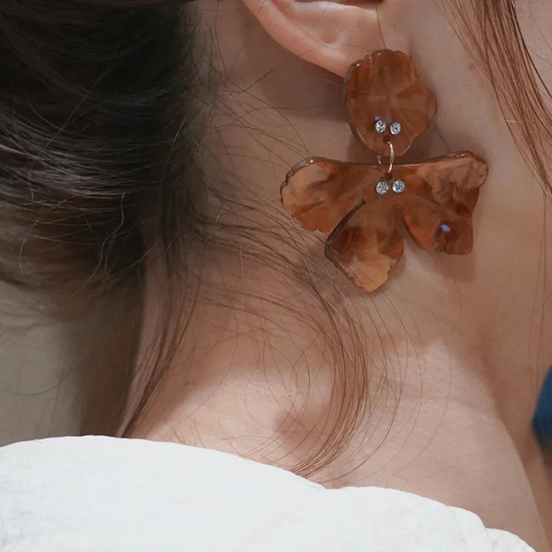 QIANFANGDAHUANGYE Alloy/Resin Earrings Women's-1