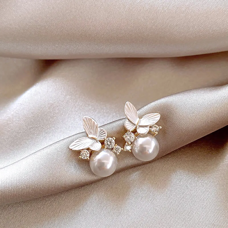 QIANFANGDAHUANGYE Alloy Stud Earrings Women's-2