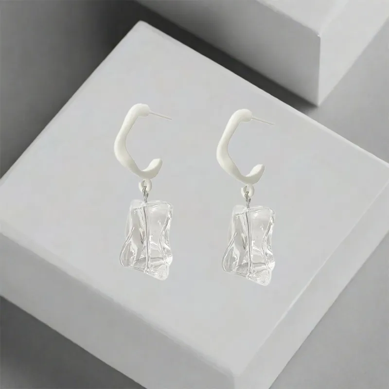 QIANFANGDAHUANGYE S925 Silver Earrings Women's-4