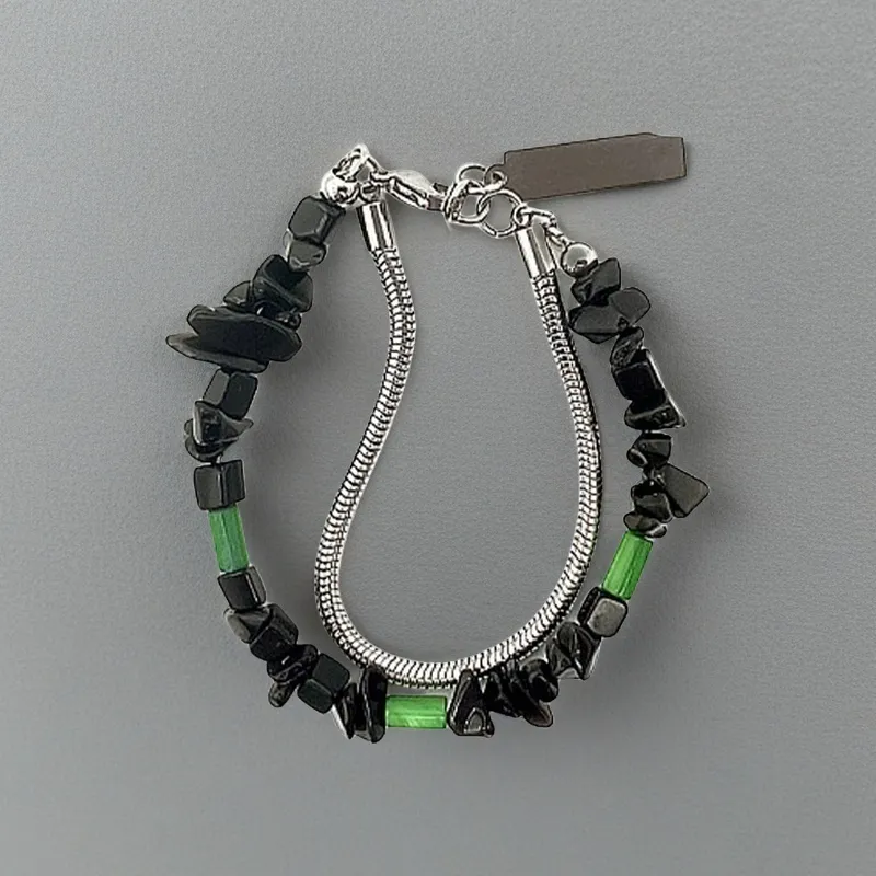 QIANFANGDAHUANGYE Titanium Steel Bracelets Men's-5