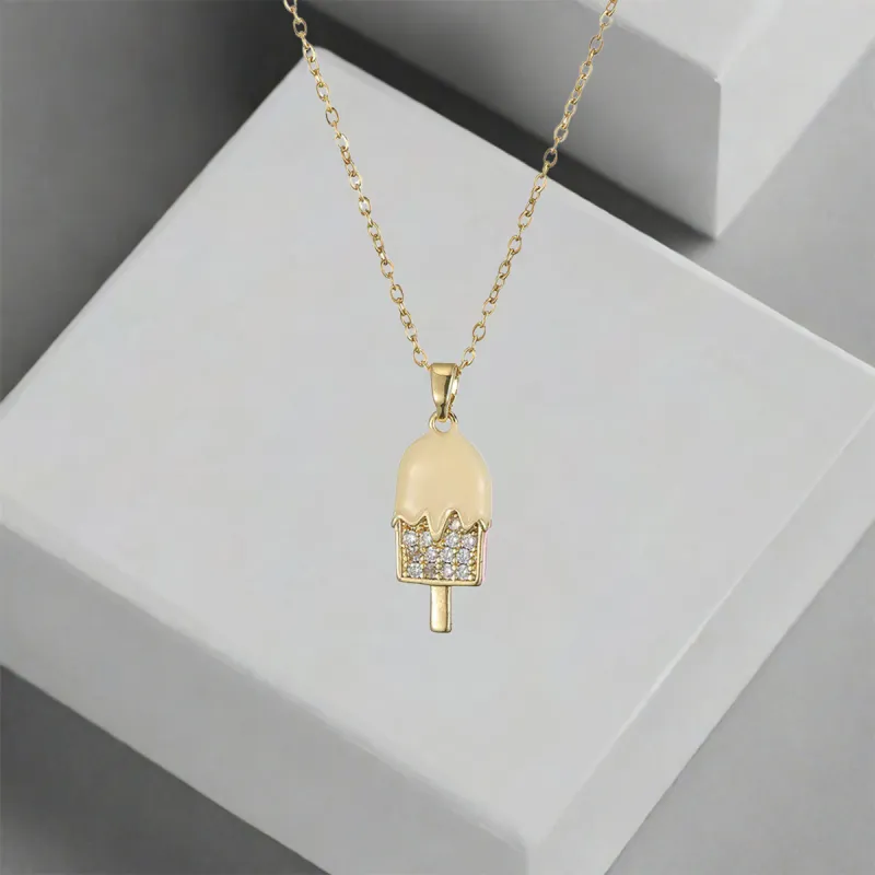 QIANFANGDAHUANGYE Zircon Necklaces Women's-3