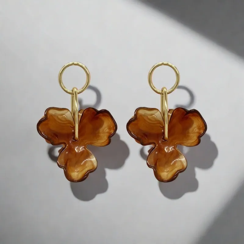 QIANFANGDAHUANGYE Acrylic Earrings Women's-4