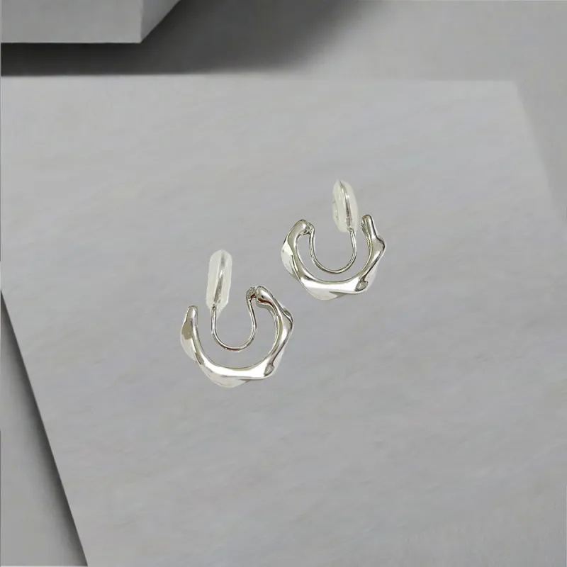 QIANFANGDAHUANGYE Alloy Clip On Earrings Unisex-3