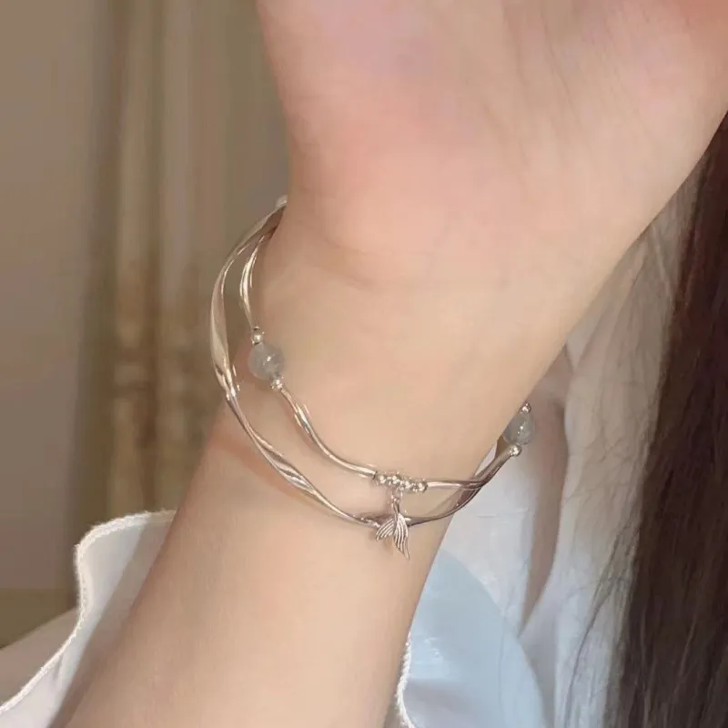 QIANFANGDAHUANGYE Alloy Bracelets Women's-5
