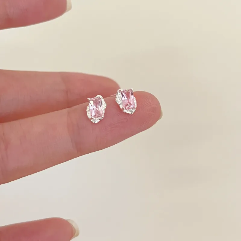 QIANFANGDAHUANGYE S925 Sterling Silver Stud With Zircon Stud Earrings Women's-2