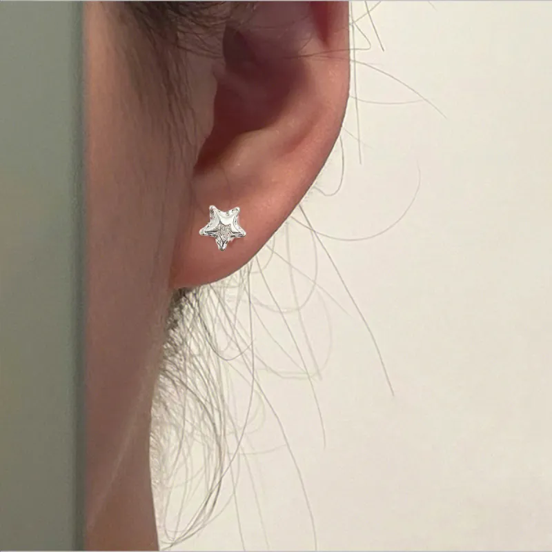 QIANFANGDAHUANGYE Alloy Stud Earrings Unisex-1