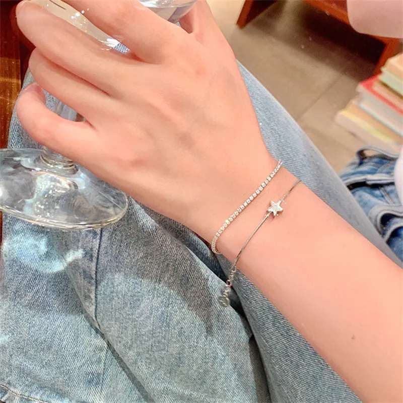 QIANFANGDAHUANGYE Zircon Bracelets Women's-1