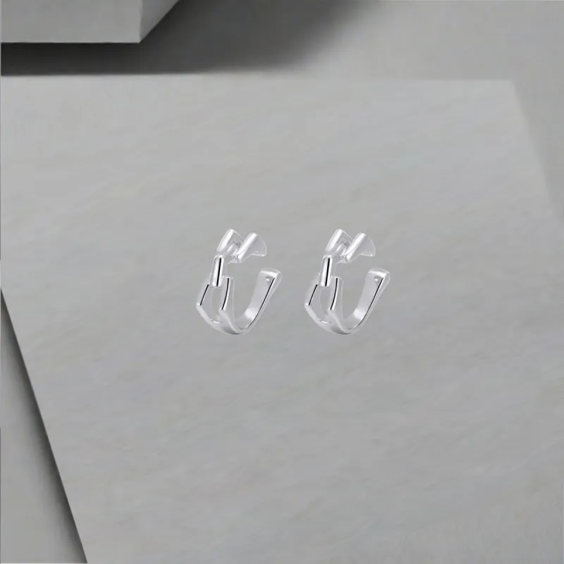 QIANFANGDAHUANGYE Alloy Clip-On Earrings Unisex-4