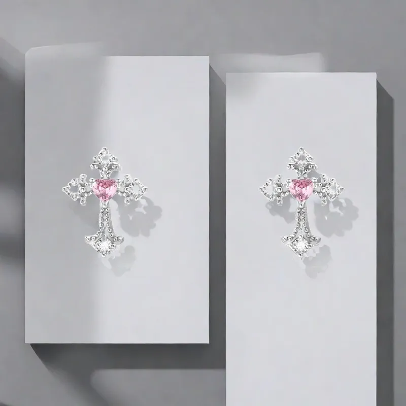 QIANFANGDAHUANGYE Alloy/titanium Steel Stud Earrings Women's-2