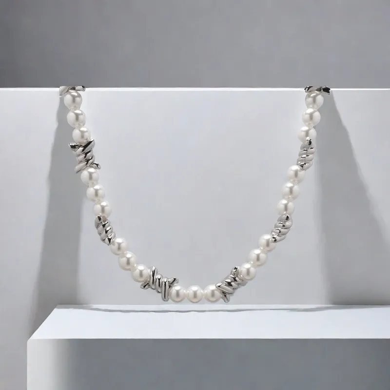 QIANFANGDAHUANGYE Titanium Steel Necklaces Unisex-3