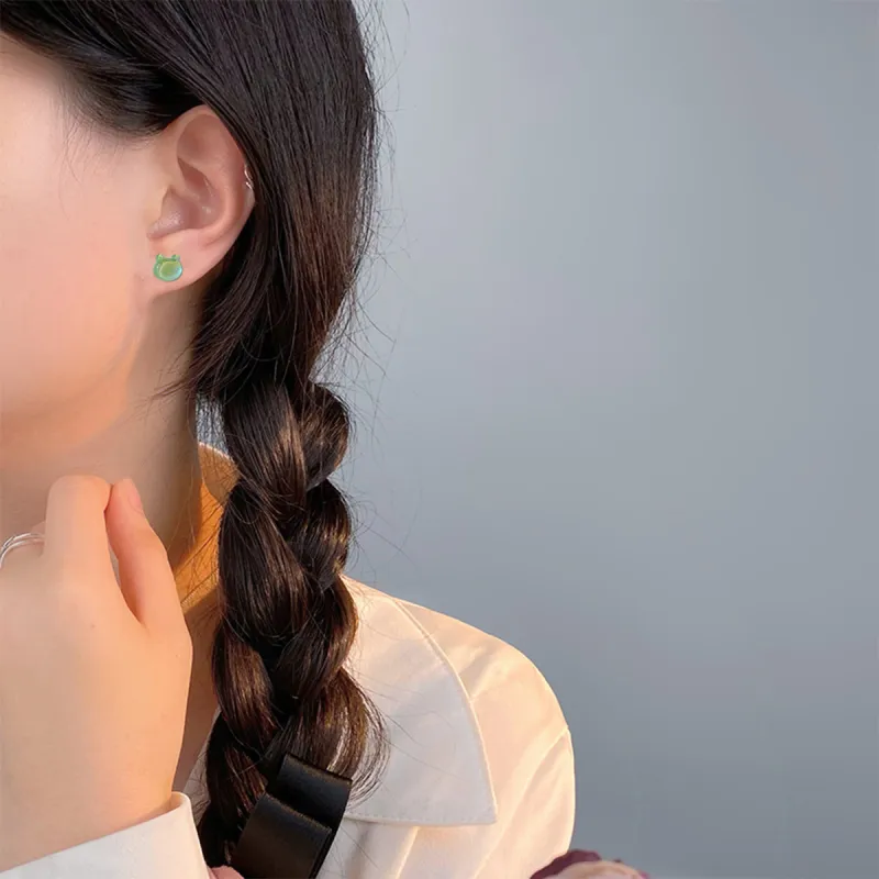 QIANFANGDAHUANGYE Resin Stud Earrings Women's-1