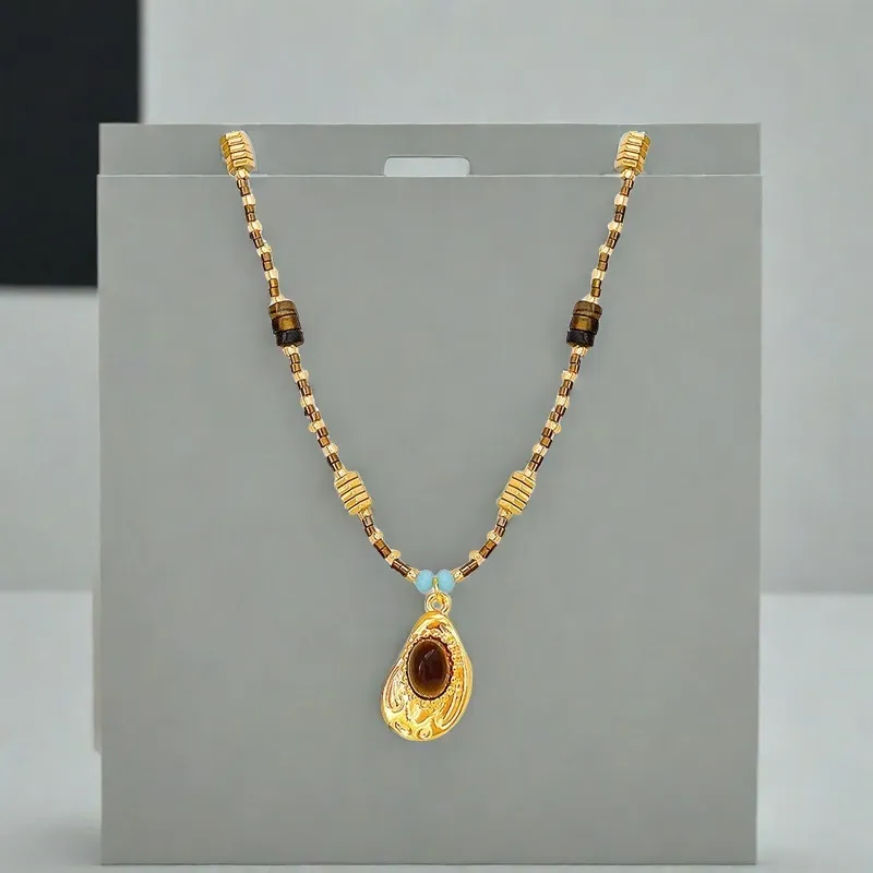 QIANFANGDAHUANGYE Alloy/Resin Necklaces Women's-2