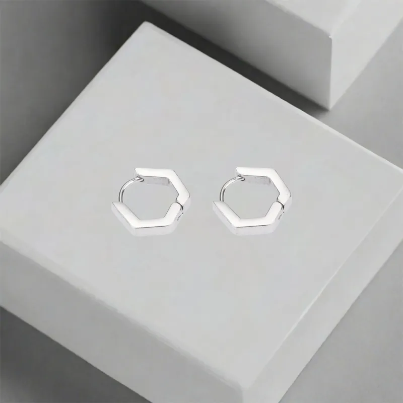 QIANFANGDAHUANGYE Titanium Steel Earrings Unisex-6