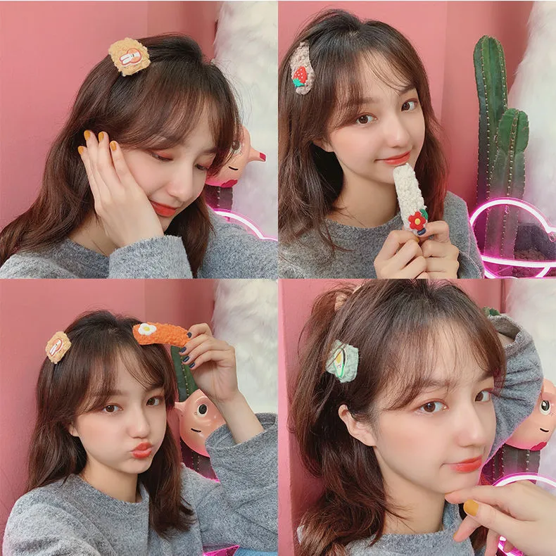 QIANFANGDAHUANGYE Alloy Hair Clips Women's-12