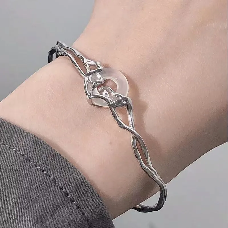 QIANFANGDAHUANGYE Titanium Steel Bracelets Women's-1