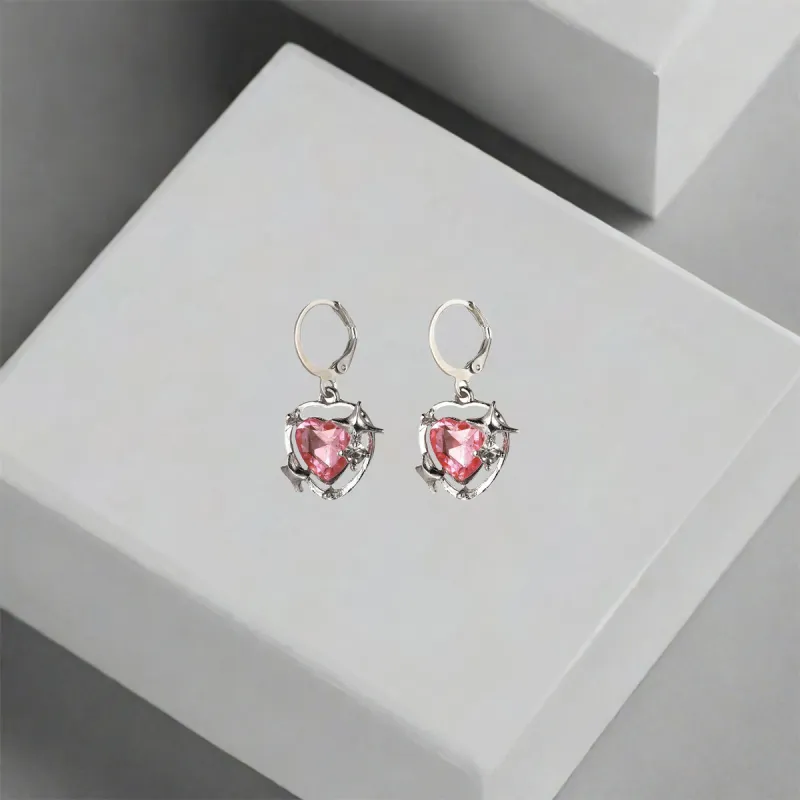 QIANFANGDAHUANGYE Zircon Earrings Women's-4