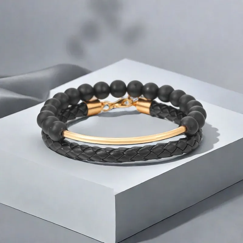 QIANFANGDAHUANGYE Resin Bracelets Men's-4