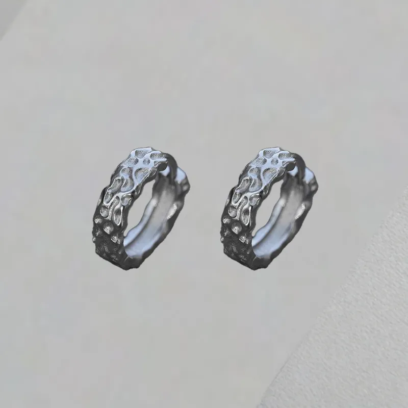 QIANFANGDAHUANGYE Titanium Steel Earrings Unisex-5