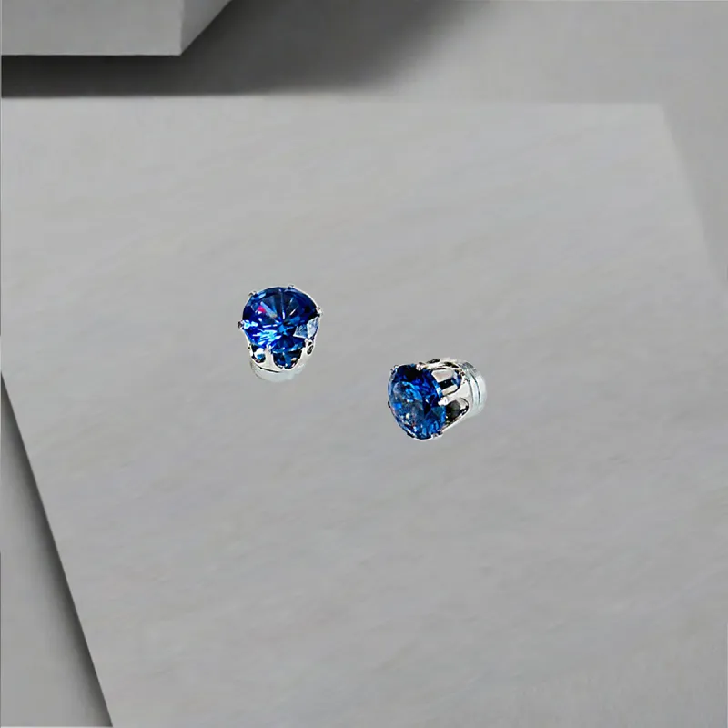 QIANFANGDAHUANGYE Zircon Clip On Earrings Unisex-5