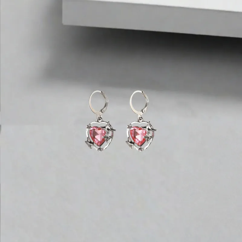 QIANFANGDAHUANGYE Zircon Earrings Women's-3