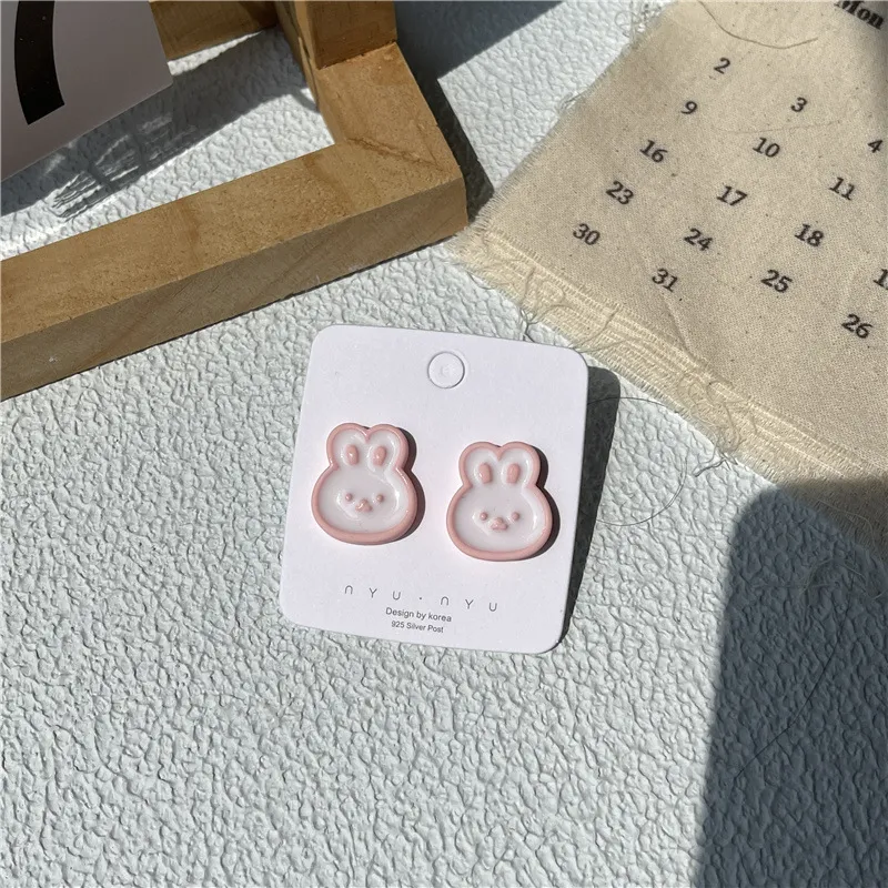 QIANFANGDAHUANGYE Oil Drip Stud Earrings Women's-6