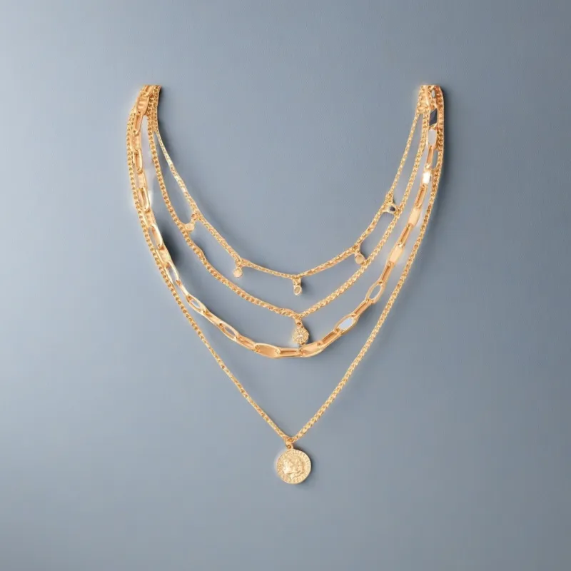 QIANFANGDAHUANGYE Alloy Necklaces Women's-3