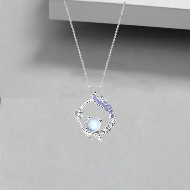 QIANFANGDAHUANGYE Titanium Steel Necklaces Women's-4